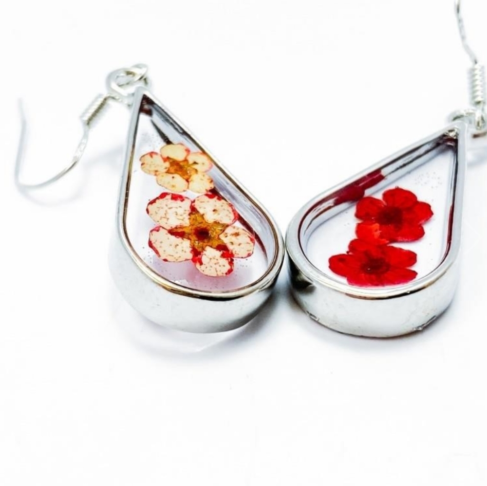 🌹New Floral Dangle Droplet Earrings - Picture 3 of 3